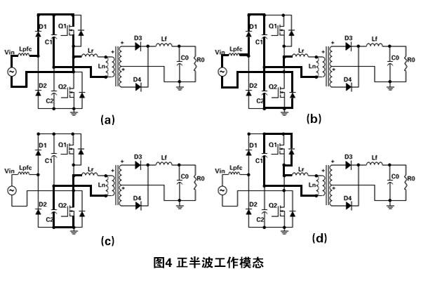 基于整流桥模块单级PFC半桥运行模态分析